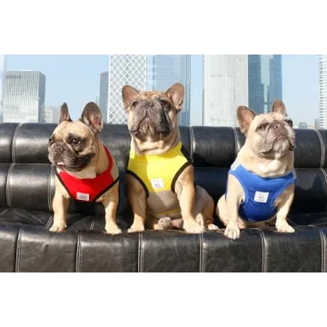 iChoue French Bulldog Summer Cooling Shirt for Dogs UV Sun Protection Vest Sleeveless Breathable Tank Top English Pug Pink Green - Medium