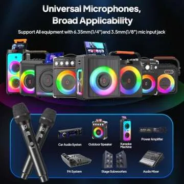 Wireless Microphones for Karaoke and Events - Bluetooth 5.3