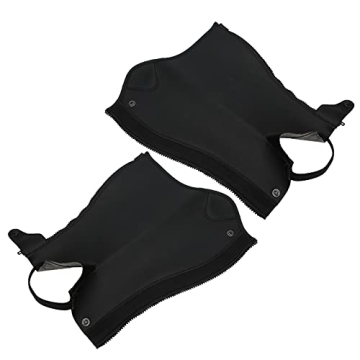 Equestrian Half Chap - Black PU Leather Gear for Adults