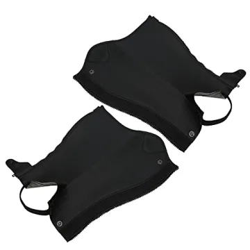 Equestrian Half Chap - Black PU Leather Gear for Adults