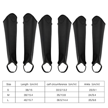 Equestrian Half Chap - Black PU Leather Gear for Adults