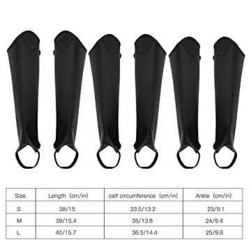 Equestrian Half Chap - Black PU Leather Gear for Adults