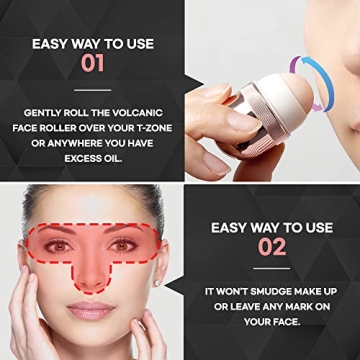 K-Beauty Volcanic Face Roller for Oil Control & Matte Skin