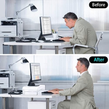 TINOMAR Acrylic Monitor Stand Riser for Desk Organization