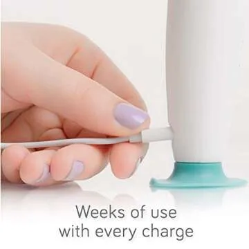 Nanobebe Electric Bottle Brush Cleaner – Baby Bottle Brush Electric Scrubber for Cleaning Brush for Baby Bottles - Rechargeable, Includes Replaceable Brush Head