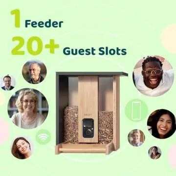 NETVUE Smart Bamboo Bird Feeder Camera for Eco-Friendly Birdwatching