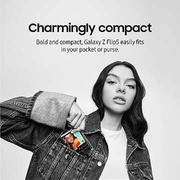 SAMSUNG Galaxy Z Flip5 AI Phone, 512GB Unlocked Android Smartphone, Compact, Foldable Design, One-Hand Control, Best Selfies, Full Cover Screen, Hands-Free Use, US Version, 2023, Mint