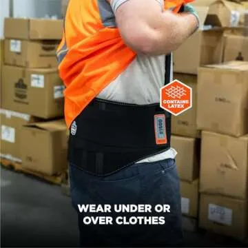 Ergodyne ProFlex 1600 Back Support Brace, Adjustable Comfort