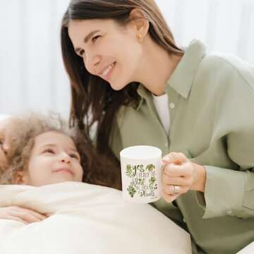 Plant Mug for Plant Lovers, Gardening Coffee Cup for Mom, Dad, Garden Lover, Cool Gifts for Crazy Plants Lady, Present for Women, Men, Gardener, Birthday, Christmas, Valentines, Mothers Day Gift