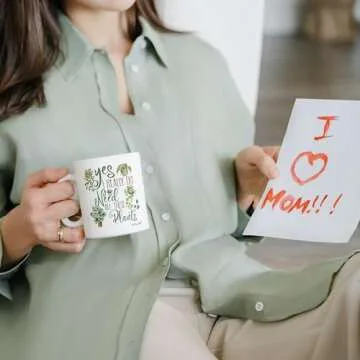 Plant Mug for Plant Lovers, Gardening Coffee Cup for Mom, Dad, Garden Lover, Cool Gifts for Crazy Plants Lady, Present for Women, Men, Gardener, Birthday, Christmas, Valentines, Mothers Day Gift