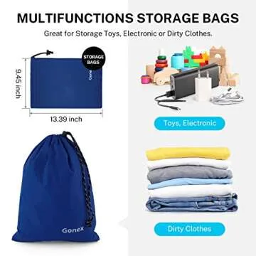 Gonex Packing Cubes for suitcase, 9 Set Lightweight Travel Luggage Packing Organizers with Laundry Bags Travel Essentials Travel Bags for Carry on Suitcases