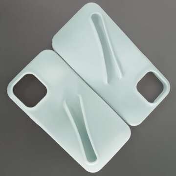 Lip Gloss iPhone 13 Pro Case - Premium Silky Silicone Lip and Phone Case with Puffy Back and Tactile Buttons for Easy Grip - Protective and Stylish Case iPhone 13 Pro (Green)