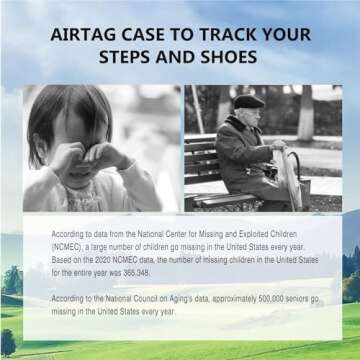 Airtag Holder Inserts for Kids and Old People, Airtag Case to Track Your Steps and Shoes