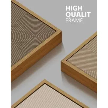 PHOPAGO Minimalist Abstract Framed Wall Art for Modern Decor