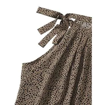 SweatyRocks Women's Floral Printed Summer Romper Boho Beach 2 Piece Outfits Top with Shorts Dalmatian Black XL