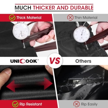 Durable Waterproof Grill Cover - Unicook 65-Inch BBQ Protection