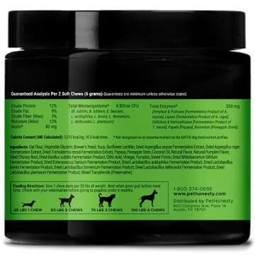 PetHonesty Dog Probiotics & Multivitamins - 10 Benefits in 1