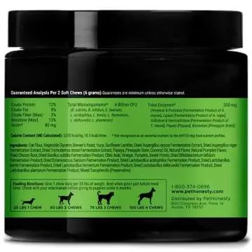 PetHonesty Dog Probiotics & Multivitamins - 10 Benefits in 1