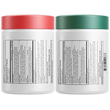 Codeage Instantfood Easy Veggies + Fast Fruits Vitamins Bundle, 30+ Daily Vegetables & Fruits Powder...