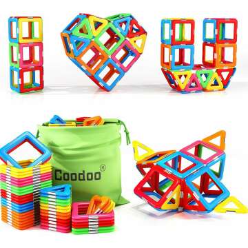 Coodoo Magnetic Blocks Tough Tiles - STEM Fun!