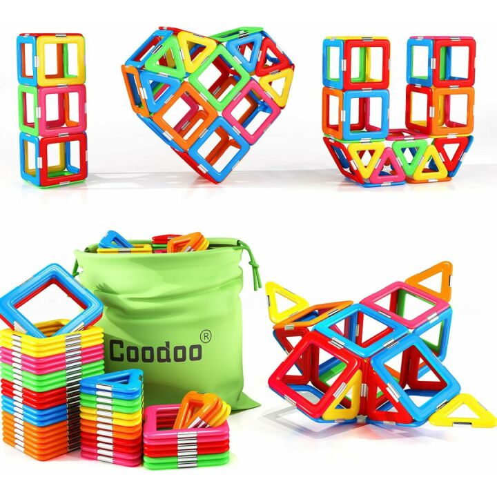Coodoo Magnetic Blocks Tough Tiles - STEM Fun!