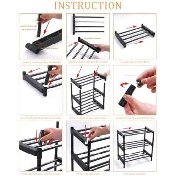 Compact & Expandable MayDiary Shoe Rack for All Spaces