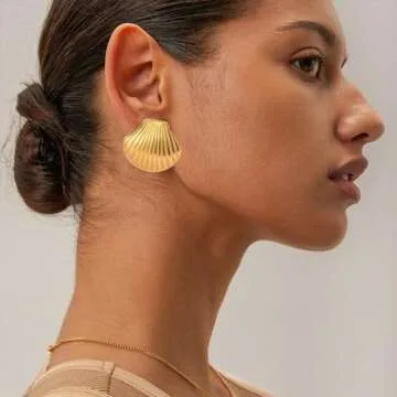 Stylish GREICHFAN Seashell Earrings for Beach Lovers