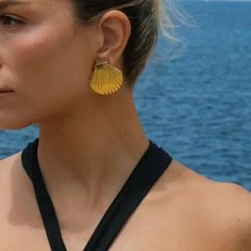 Stylish GREICHFAN Seashell Earrings for Beach Lovers