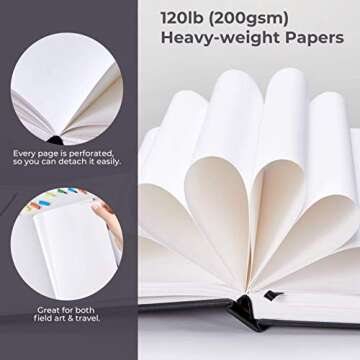 Ohuhu Sketchbook Marker Pad - Perfect Portable Art Pad