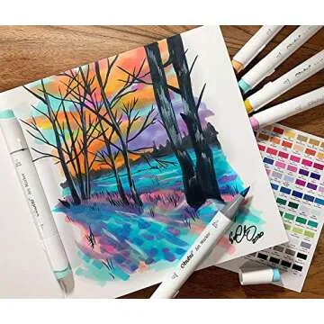 Ohuhu Sketchbook Marker Pad - Perfect Portable Art Pad