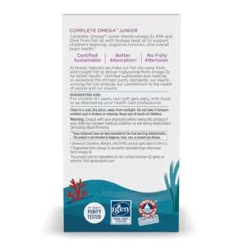 Nordic Naturals Complete Omega Jr. for Kids - Mini Soft Gels