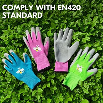 Vgo Kids Gardening Gloves for Ages 3-5 - Safe & Fun!