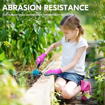 Vgo Kids Gardening Gloves for Ages 3-5 - Safe & Fun!