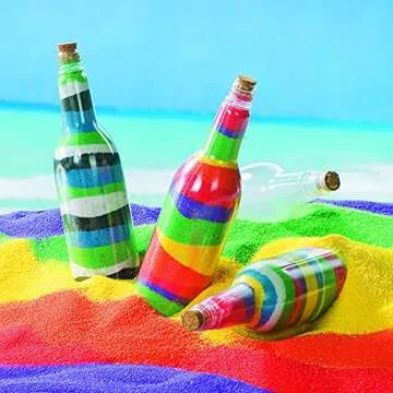 Fun Express White Craft Sand - Bulk 5 lbs Fine Sand for Creative Projects