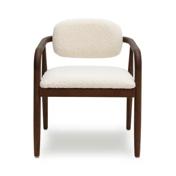 Tov Betsy Dining Chair in Cream Boucle for Sophisticated Dining