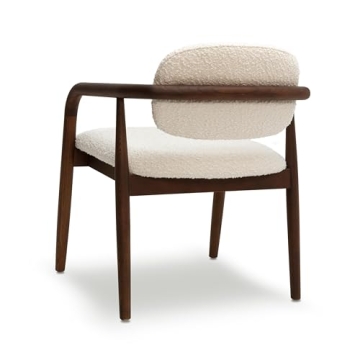 Tov Betsy Dining Chair in Cream Boucle for Sophisticated Dining