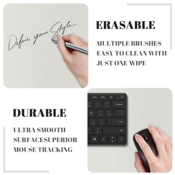 Large Dry Erase Desk Mat Non-Slip Waterproof Office Home Whiteboard