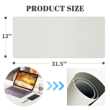 Large Dry Erase Desk Mat Non-Slip Waterproof Office Home Whiteboard