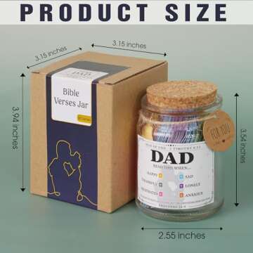Bible Verses Jar for Dad Uplifting Father’s Gift
