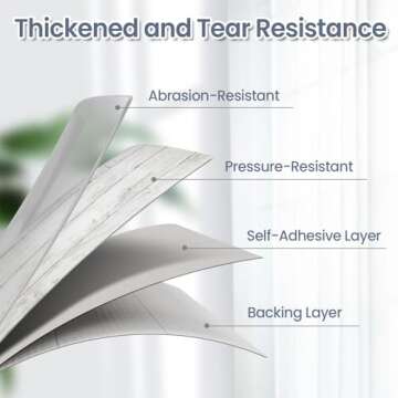 Abyssaly Peel and Stick White Wood Wallpaper for Home Decor