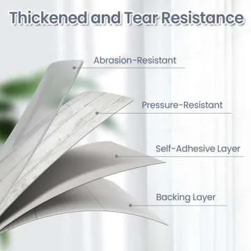 Abyssaly Peel and Stick White Wood Wallpaper for Home Decor