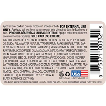 Tahitian Vanilla Bean Scrub Exfoliates Moisturizes Skin