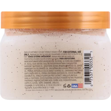 Tahitian Vanilla Bean Scrub Exfoliates Moisturizes Skin