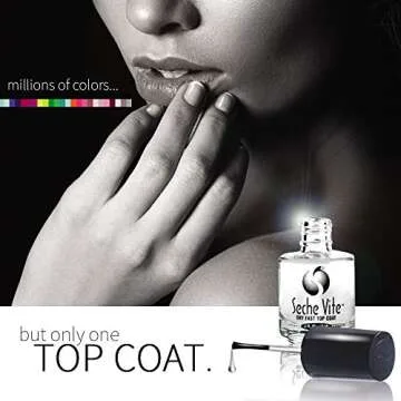 Seche Vite Dry Fast Top Coat for Nail Polish and Manicure, 0.5 oz, 2-pack