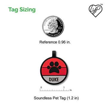 Love Your Pets - Our Original Soundless Pet ID Tag - Largest Line of Silicone Dog Tags - No More Jin...