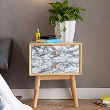 Livelynine Marble Wall Paper Kitchen Countertop Peel and Stick Wallpaper Waterproof Contact Paper Self Adhesive Vinyl Wrap for Bathroom Countertops Table Desk Furniture Counter Top Covers 15.8x78.8 in