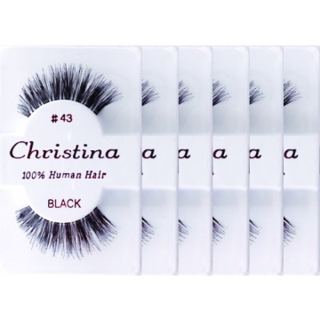 Christina 6 Packs Eyelashes - #43 for a Glamorous Look