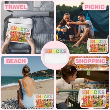 Burskit Clear Chenille Varsity Letter Zipper Pouch