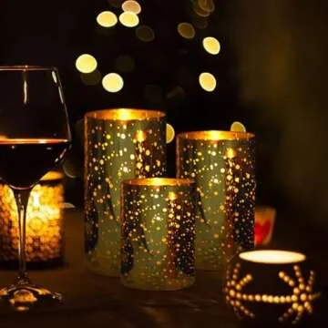 Elegant Flameless LED Candles with Remote Control and Timer