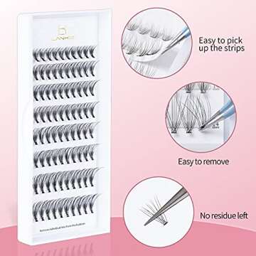 LANKIZ Individual Cluster Lashes for Natural Style DIY